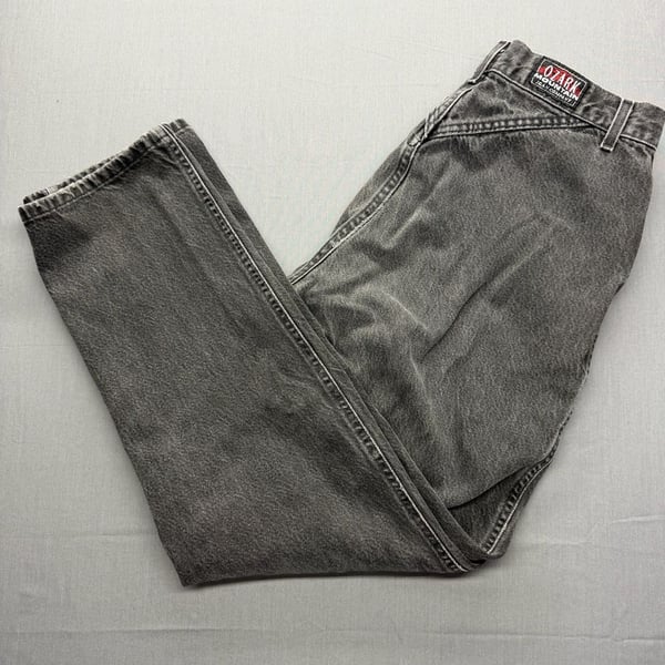 Ozark Mountain Jean Company Vintage High Rise Jeans Grey Washed Denim