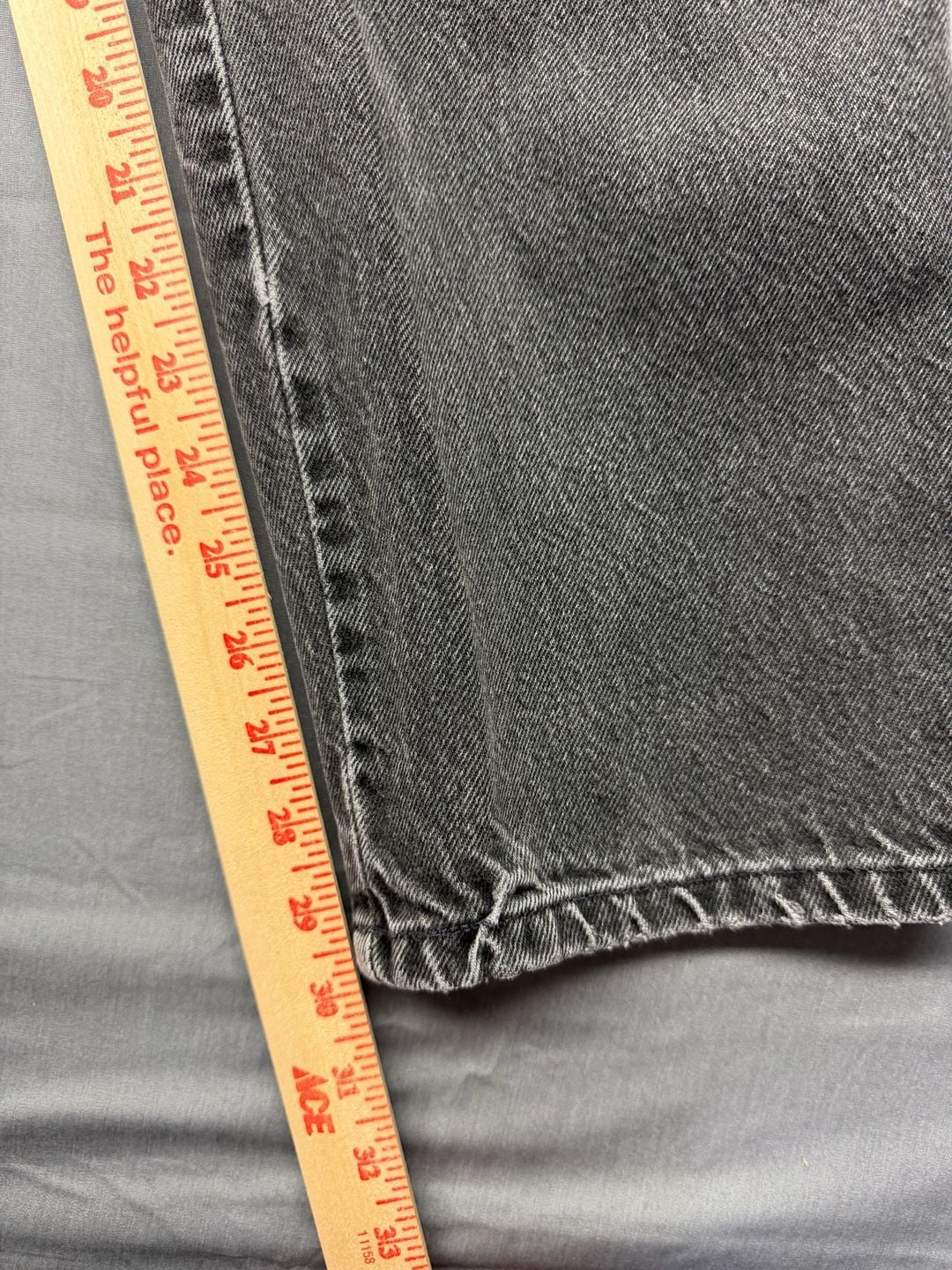 Ozark Mountain Jean Company Vintage High Rise Jeans Grey Washed Denim 7