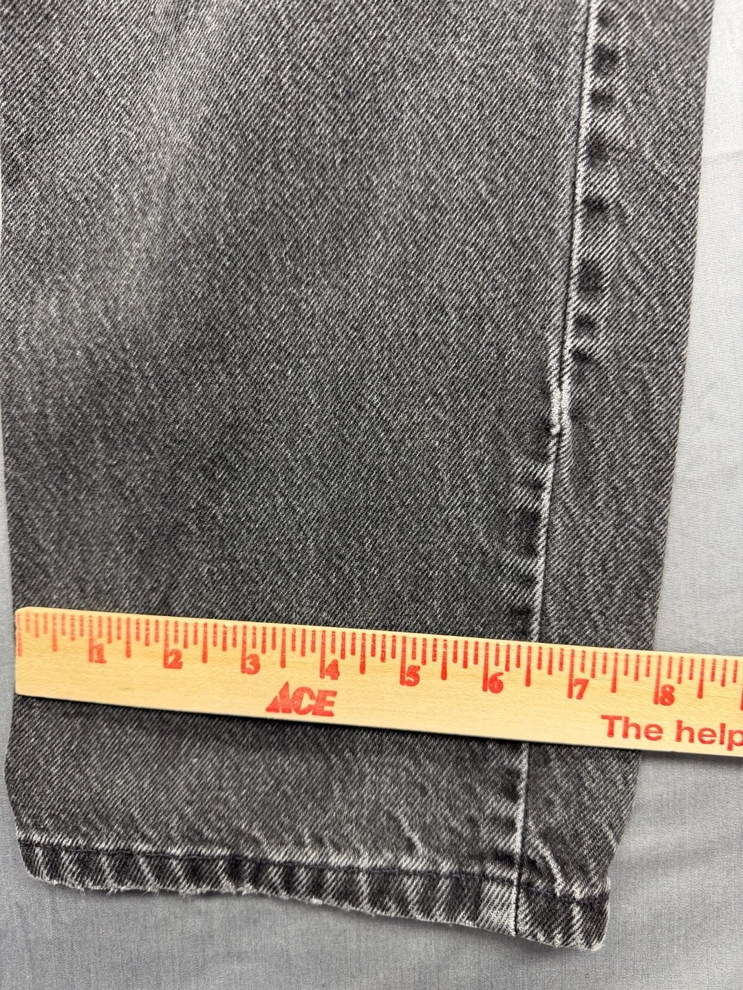 Ozark Mountain Jean Company Vintage High Rise Jeans Grey Washed Denim 8