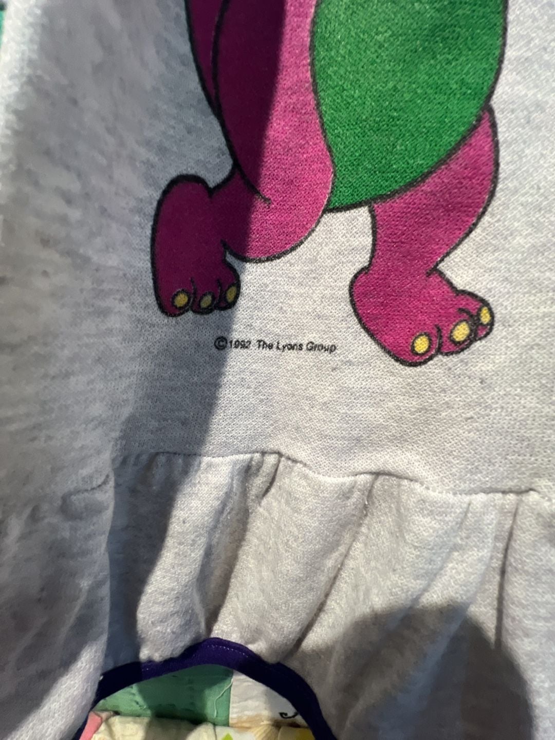 Barney Dress Size 2T Vintage 1992 The Lyons Group Baby Bop 3