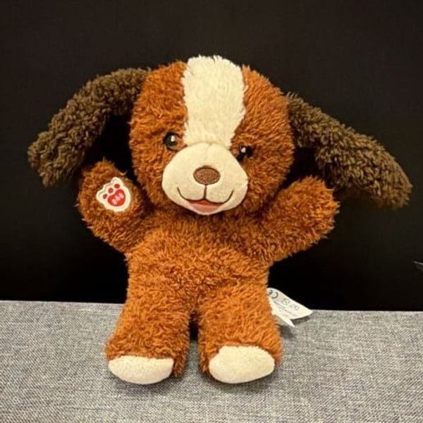 Build-A-Bear Mini Beans Playful Pup Plush Brown Dog Stuffed Animal