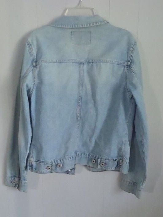 Guess Jeans Denim Jacket Embroidered Blue 4