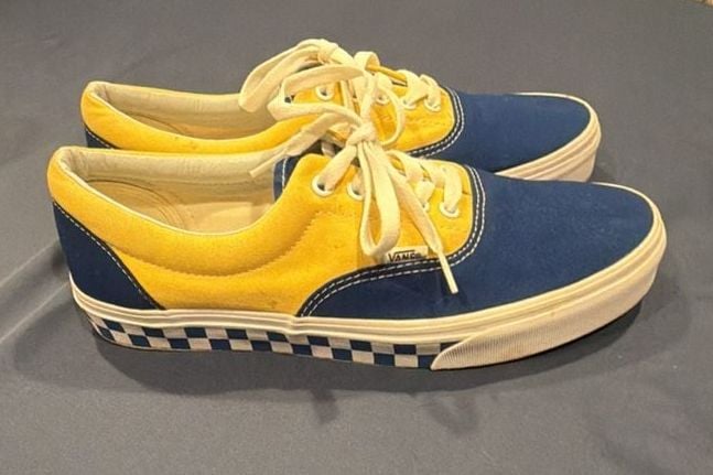 Vans Era BMX Checkerboard Size 10.5 Blue Yellow Shoes 5