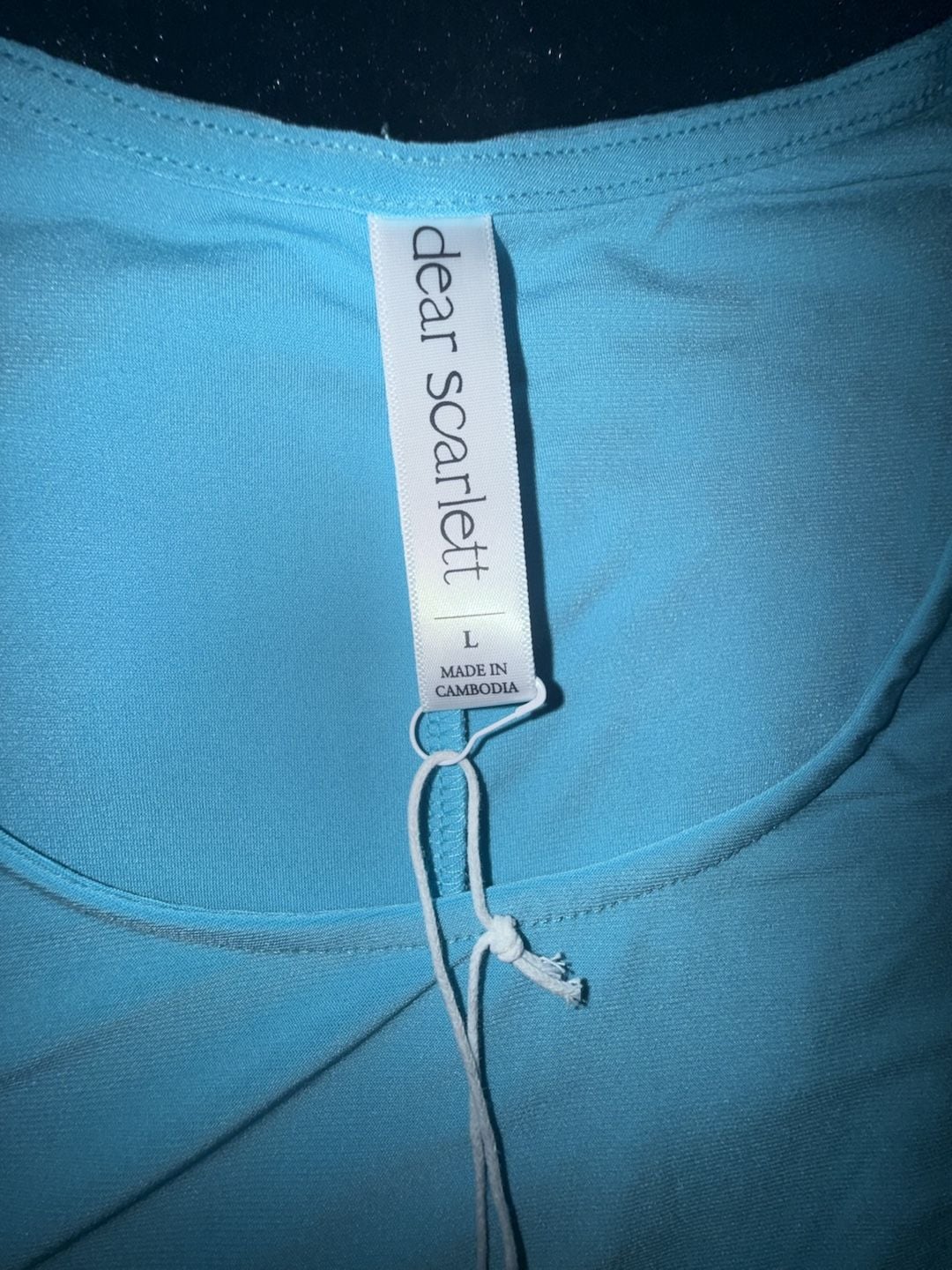 Woman’s Dear Scarlett Breezy Solid Summer Two-Piece Set Blue Lounge Size L NWT 3