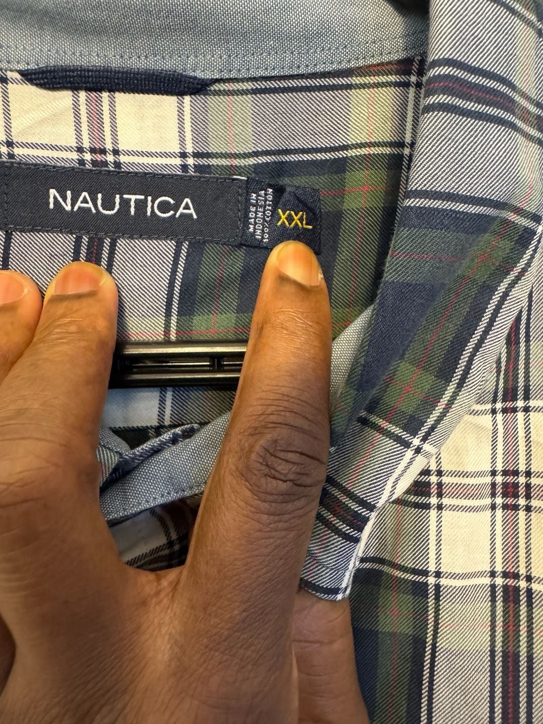 Nautica Plaid Long Sleeve Button Down Shirt Multi Color 2