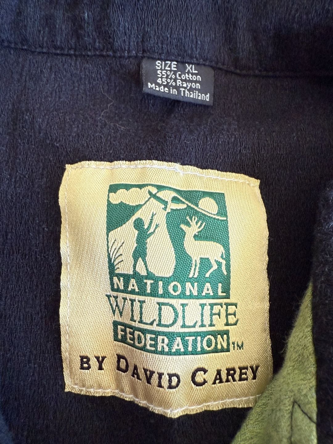 National Wildlife Federation by David Carey Fishing Shirt Size XL Trout 6