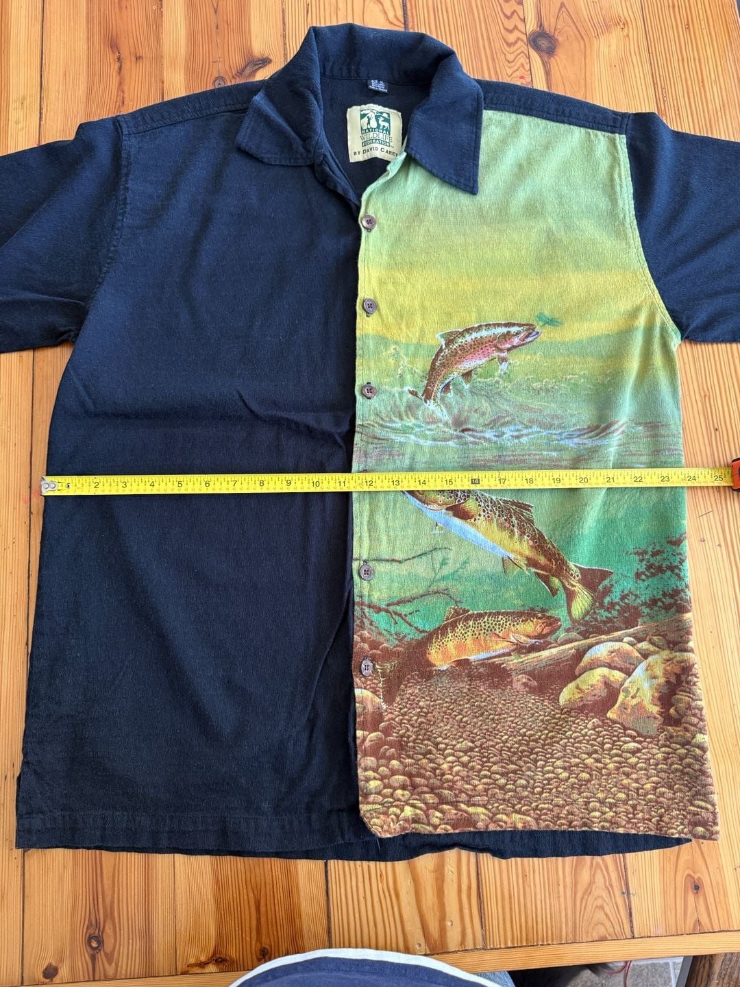 National Wildlife Federation by David Carey Fishing Shirt Size XL Trout 7