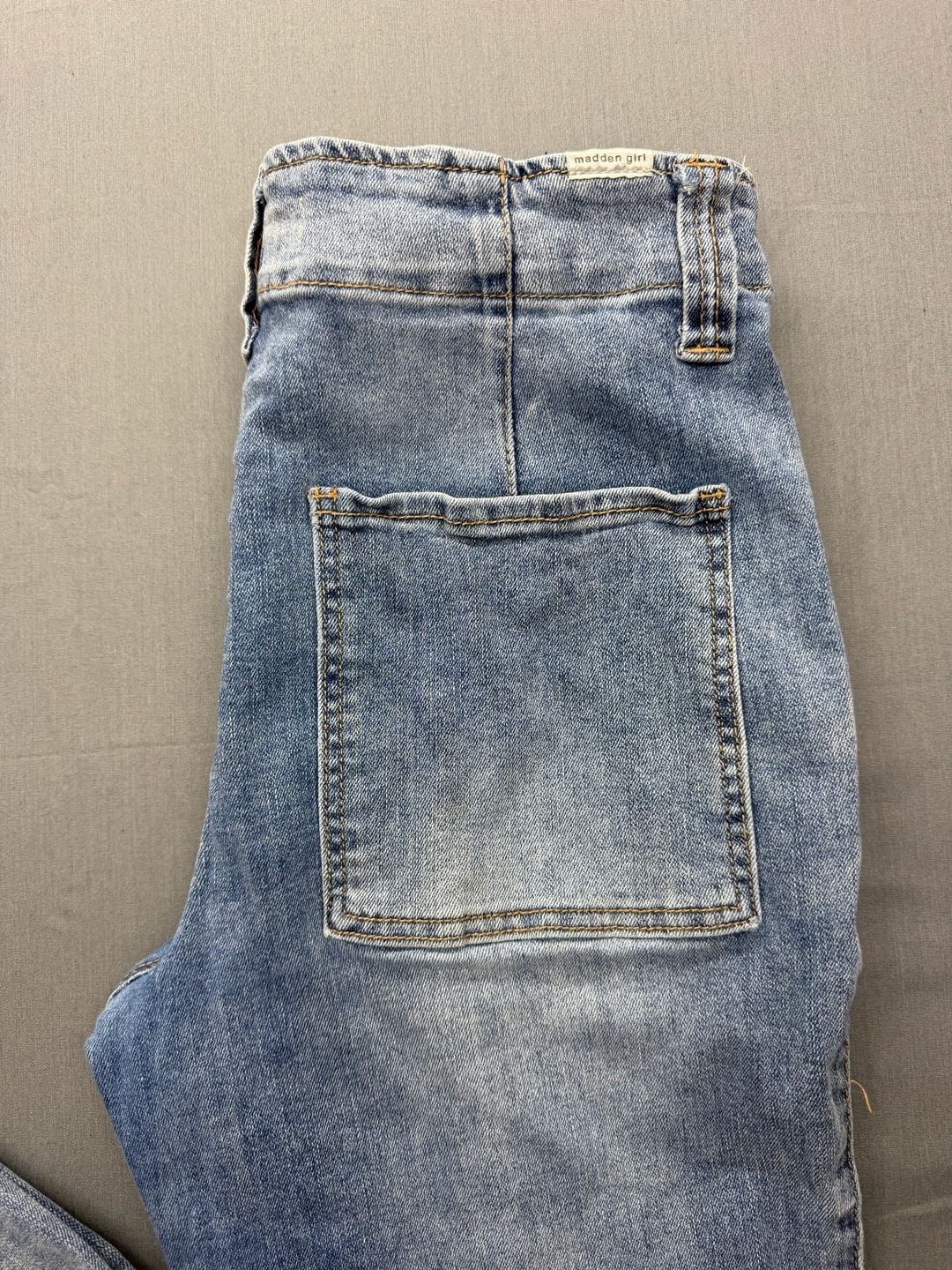 Madden Girl Denim Jeans Light Wash Blue 3