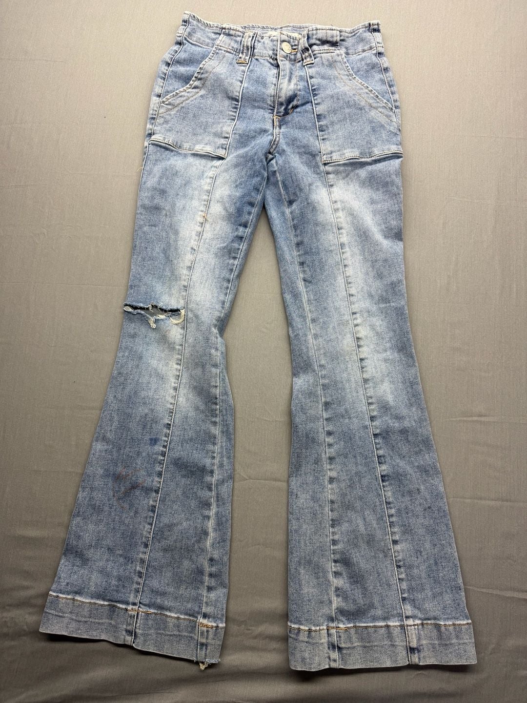 Madden Girl Denim Jeans Light Wash Blue 4