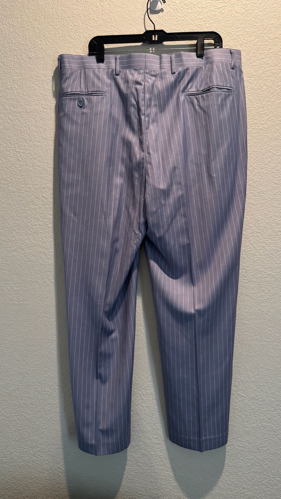 Vittorio St Angelo Pinstripe Dress Pants Blue 40R 7