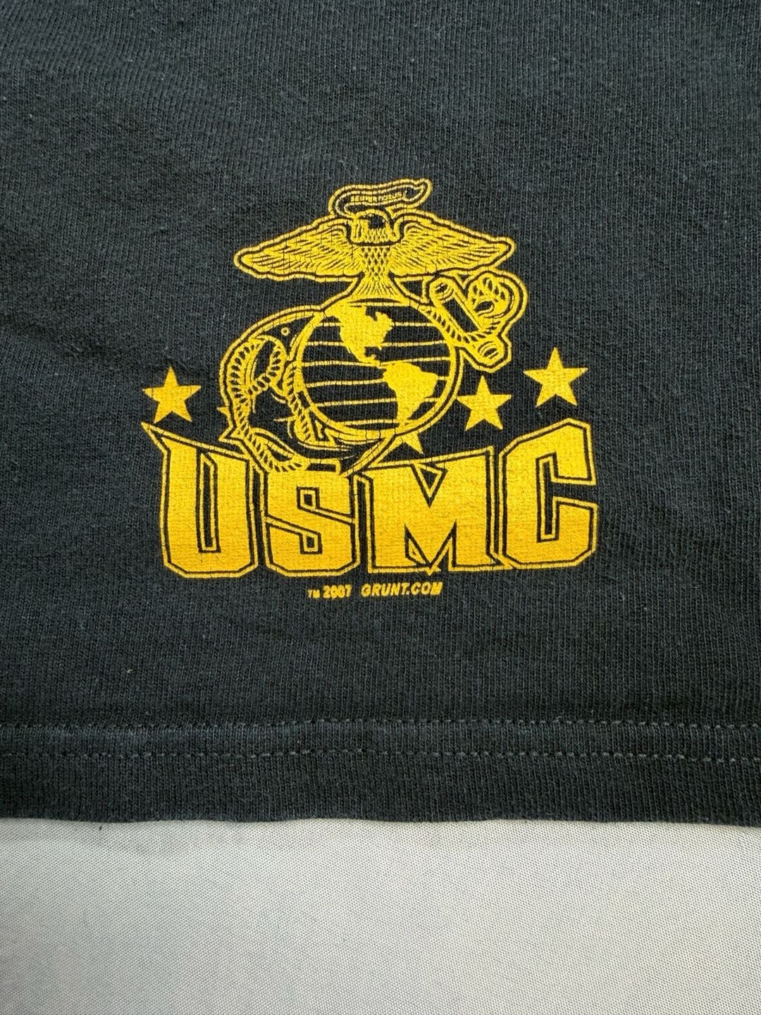 USMC Marines Anvil Men’s XL Black Athletic Shorts Eagle Globe Anchor 2007 4