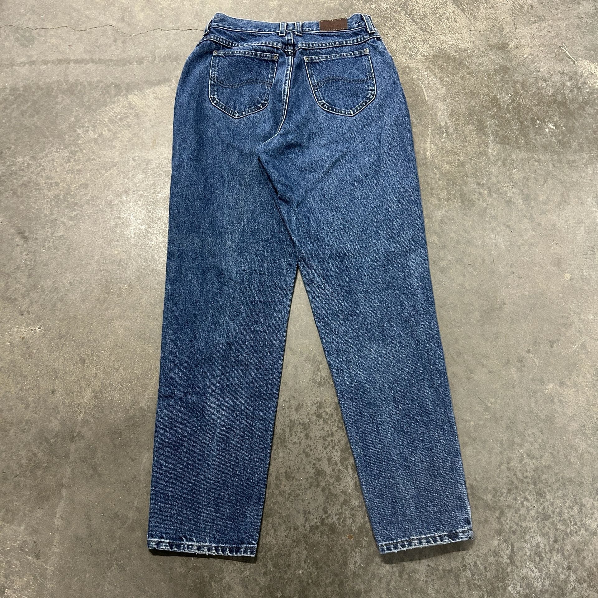 Vintage 90s Lee Original Jeans Women’s High Rise Straight Leg Mom Jeans Dark 3