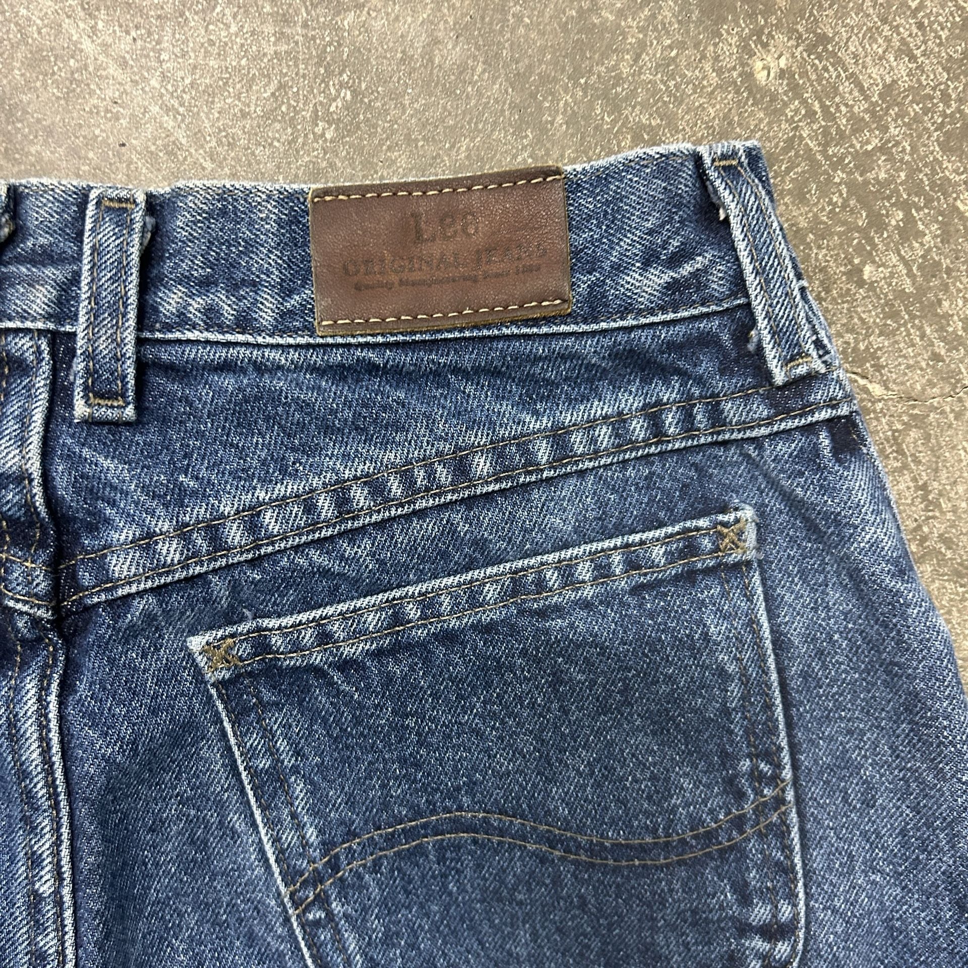 Vintage 90s Lee Original Jeans Women’s High Rise Straight Leg Mom Jeans Dark 6