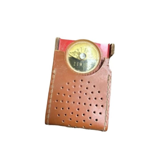 Zenith Royal 50 Transistor Radio With Leather Case