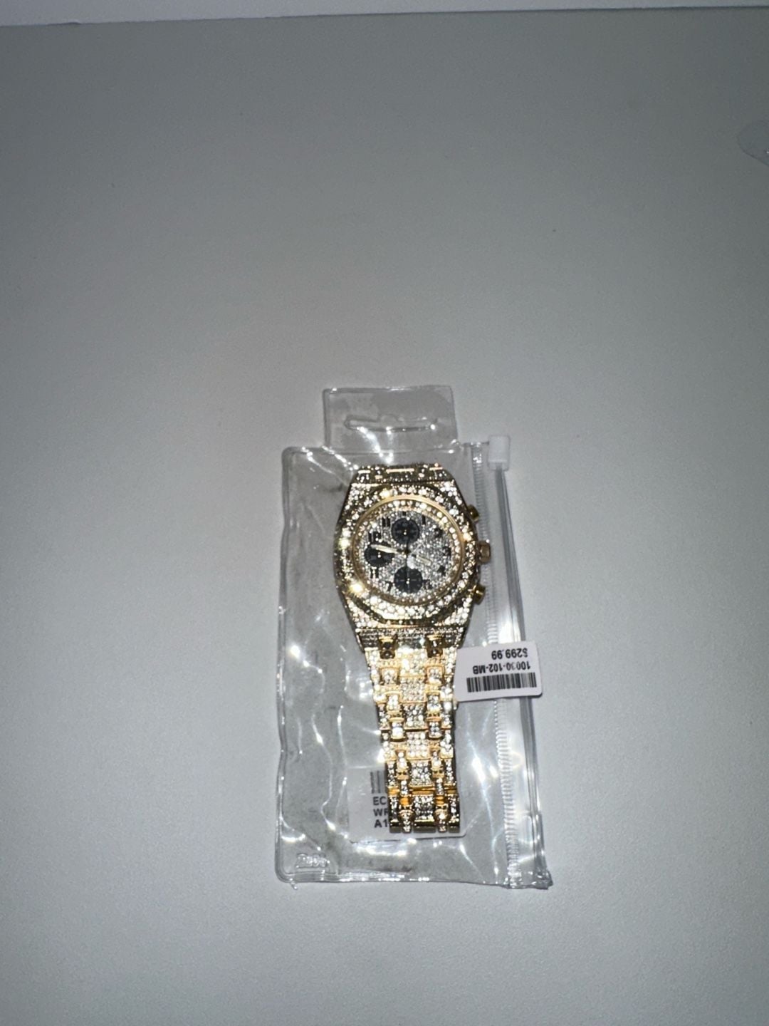Ice Star Gold Iced Out Octagon Watch 2