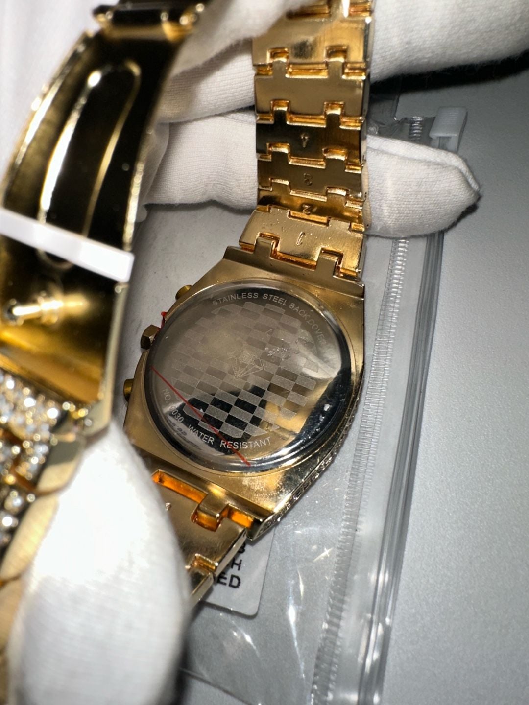 Ice Star Gold Iced Out Octagon Watch 5