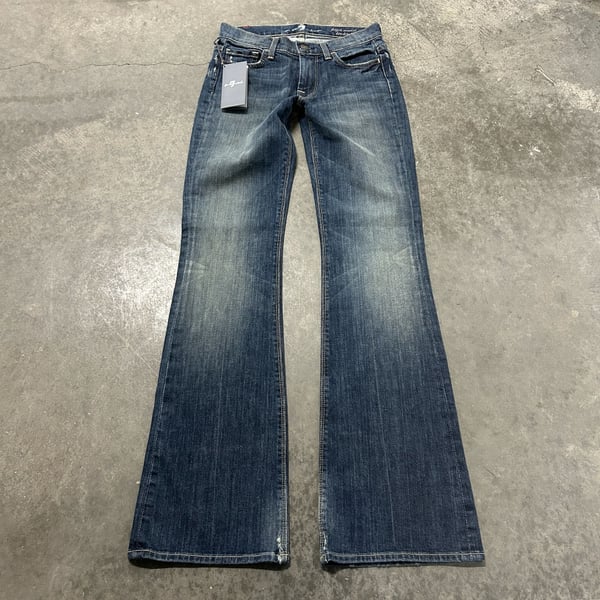 7 For All Mankind High Waist Bootcut Jeans Size 24 Blue NWT