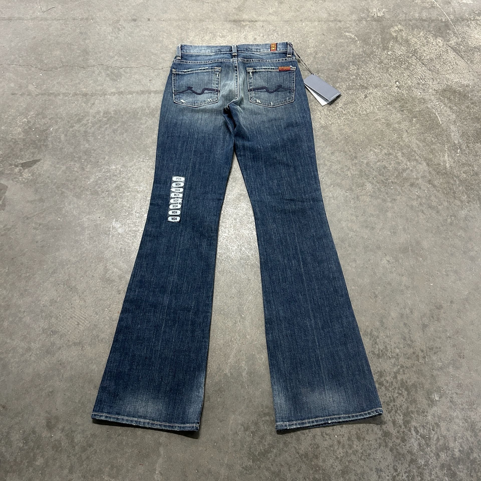 7 For All Mankind High Waist Bootcut Jeans Size 24 Blue NWT 3