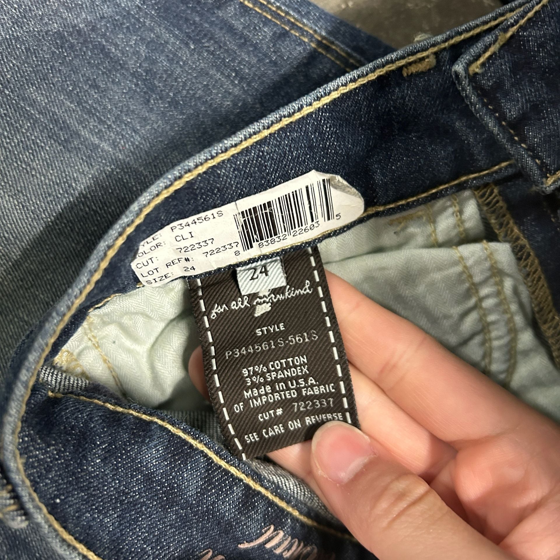 7 For All Mankind High Waist Bootcut Jeans Size 24 Blue NWT 5