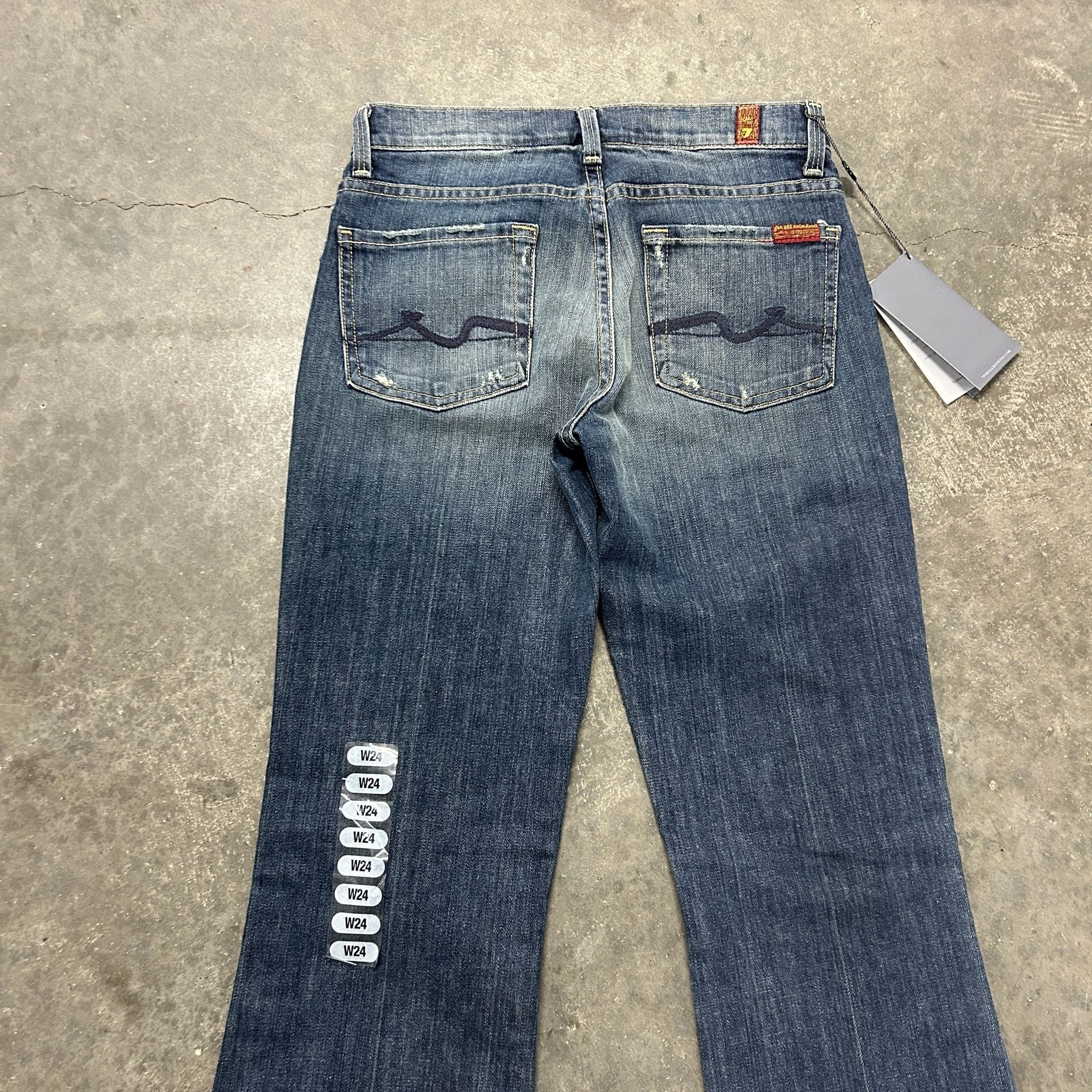 7 For All Mankind High Waist Bootcut Jeans Size 24 Blue NWT 6