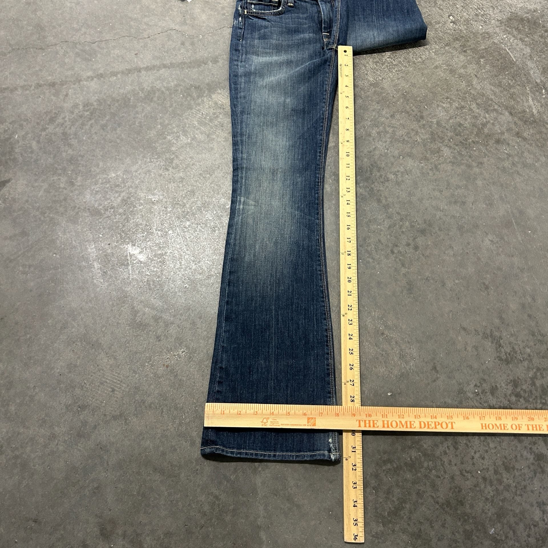 7 For All Mankind High Waist Bootcut Jeans Size 24 Blue NWT 9