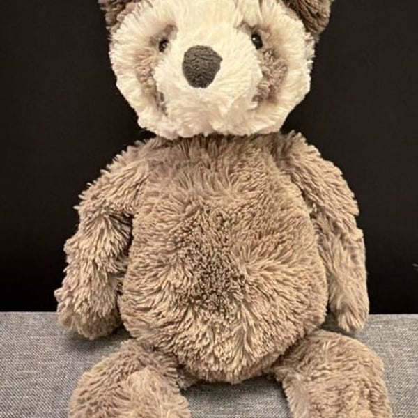 Jellycat Bashful Raccoon Plush Stuffed Animal Retired and RARE