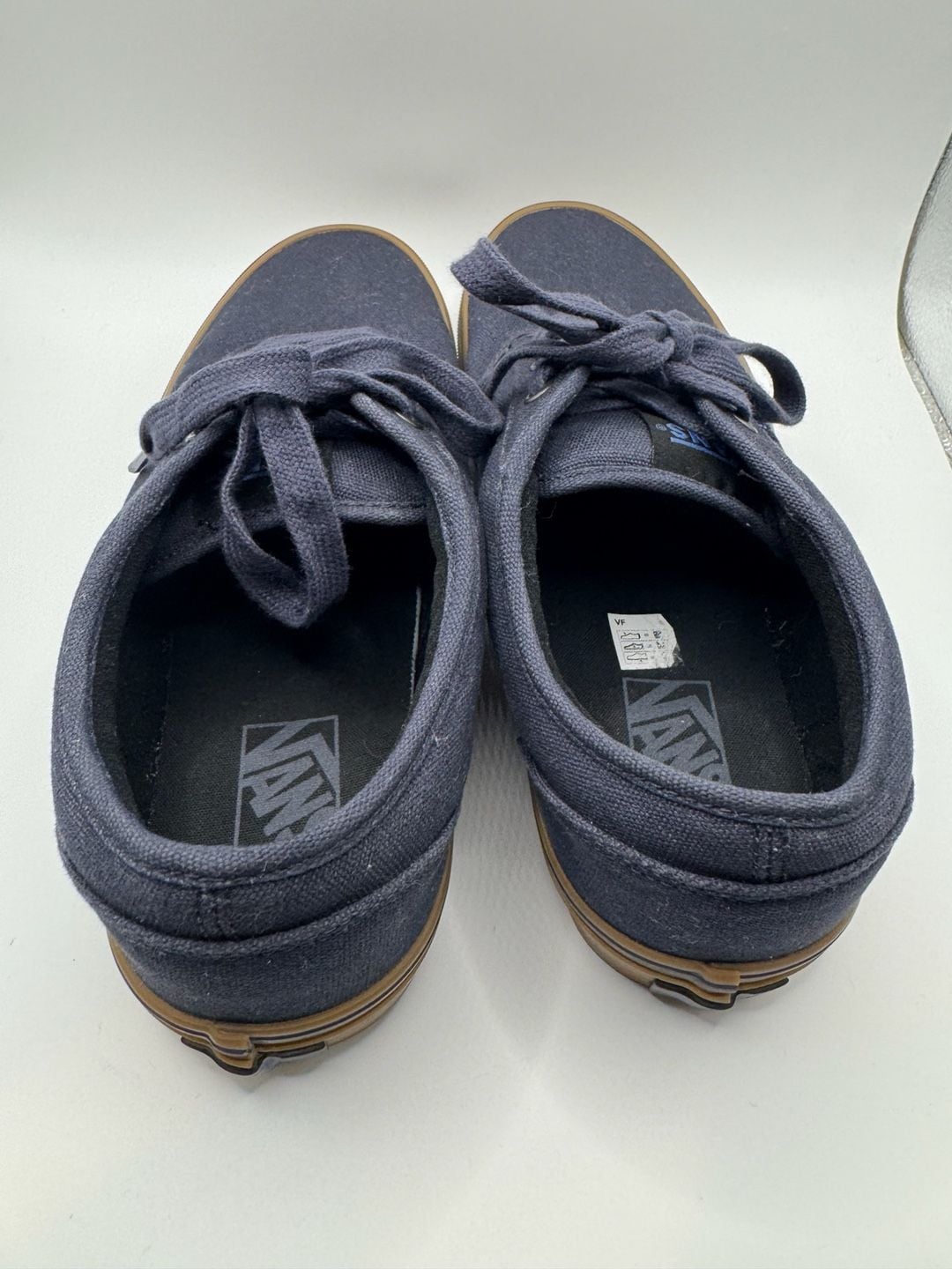 Vans Atwood Navy Gum Canvas Skate Shoes 7