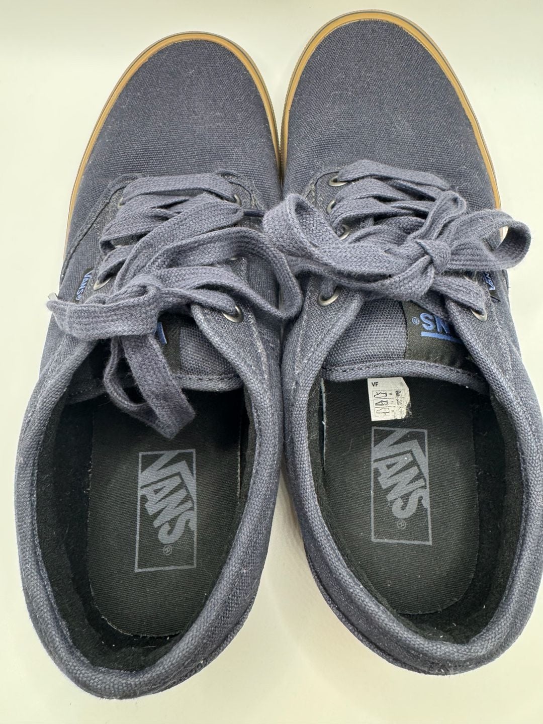 Vans Atwood Navy Gum Canvas Skate Shoes 8