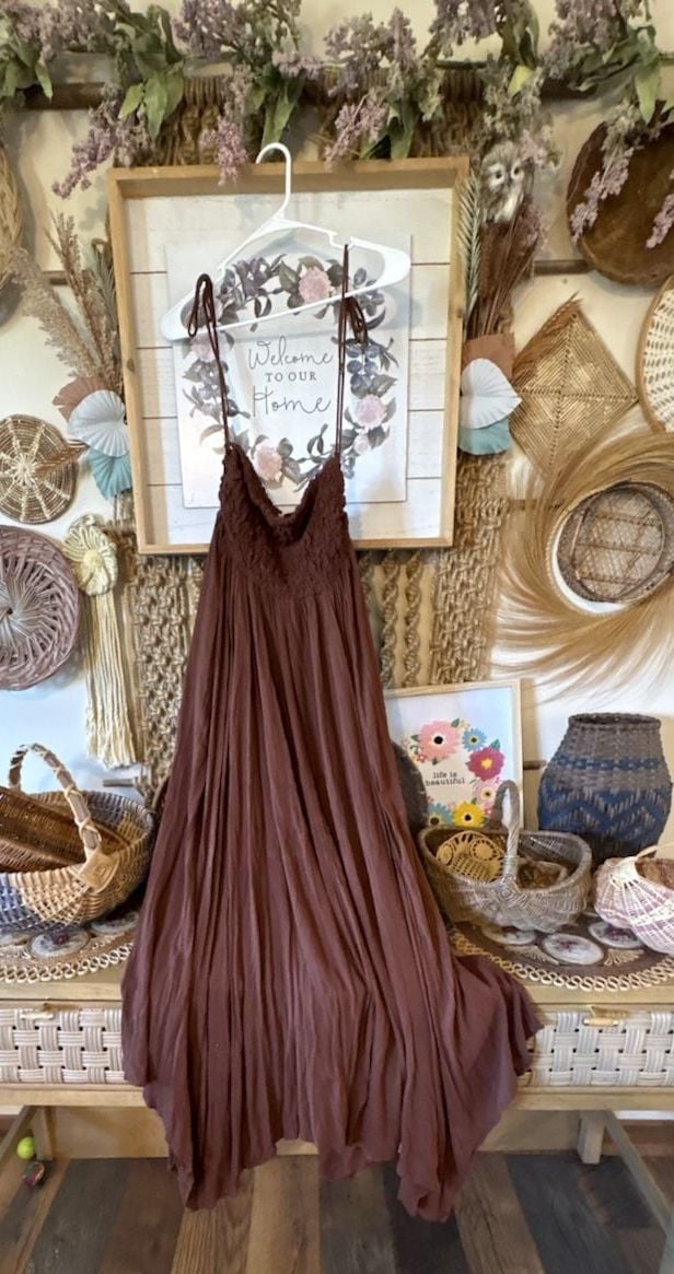 Free people brown maxi dress 2