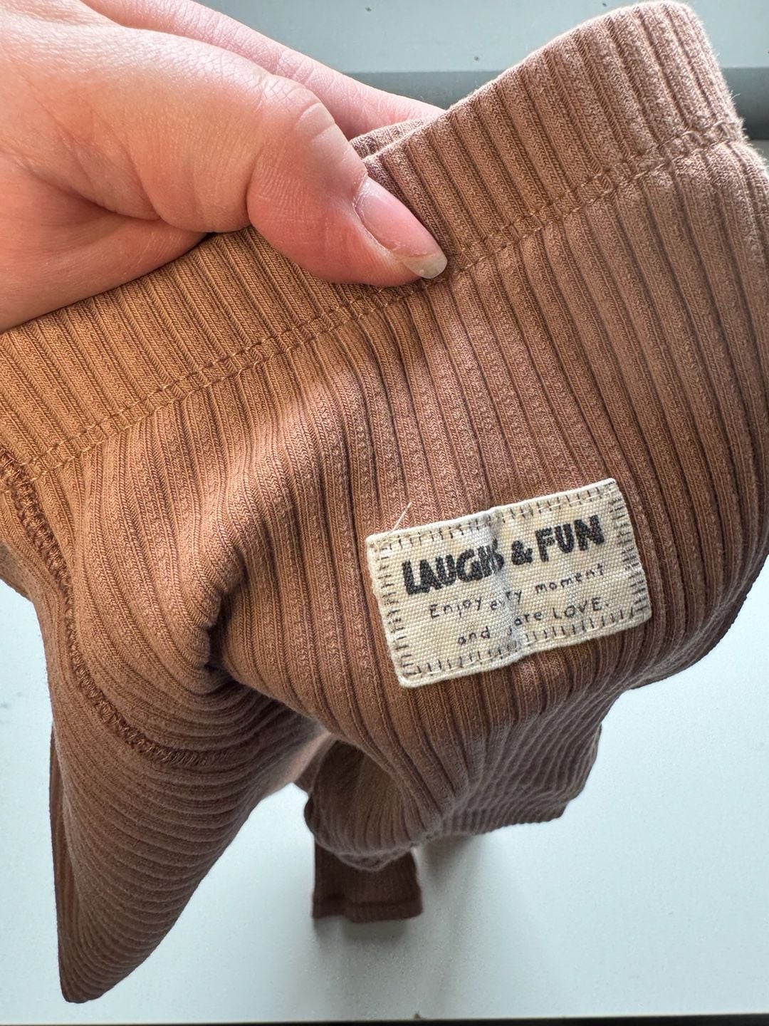 Zara Ribbed Leggings Size 5-6 Years Brown 4