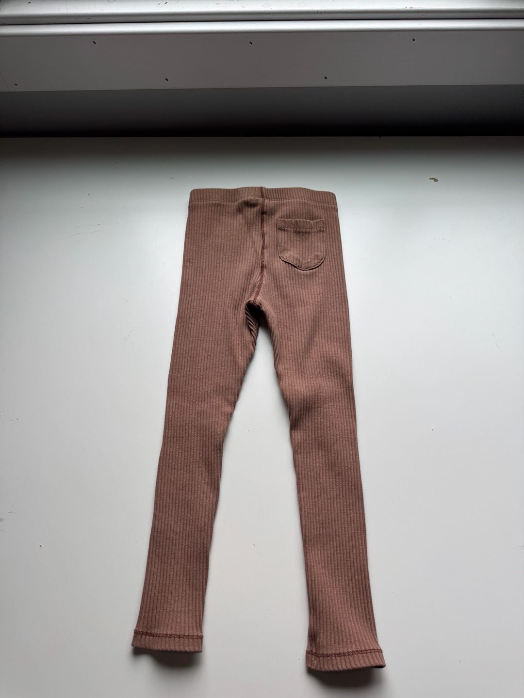 Zara Ribbed Leggings Size 5-6 Years Brown 5