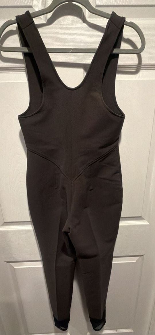 Obermeyer Ski Bib Stirrup Jumpsuit Size 6R Brown Wool 6