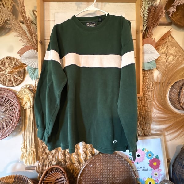 American Eagle Outfitters Y2K shirt  Size L Green Striped