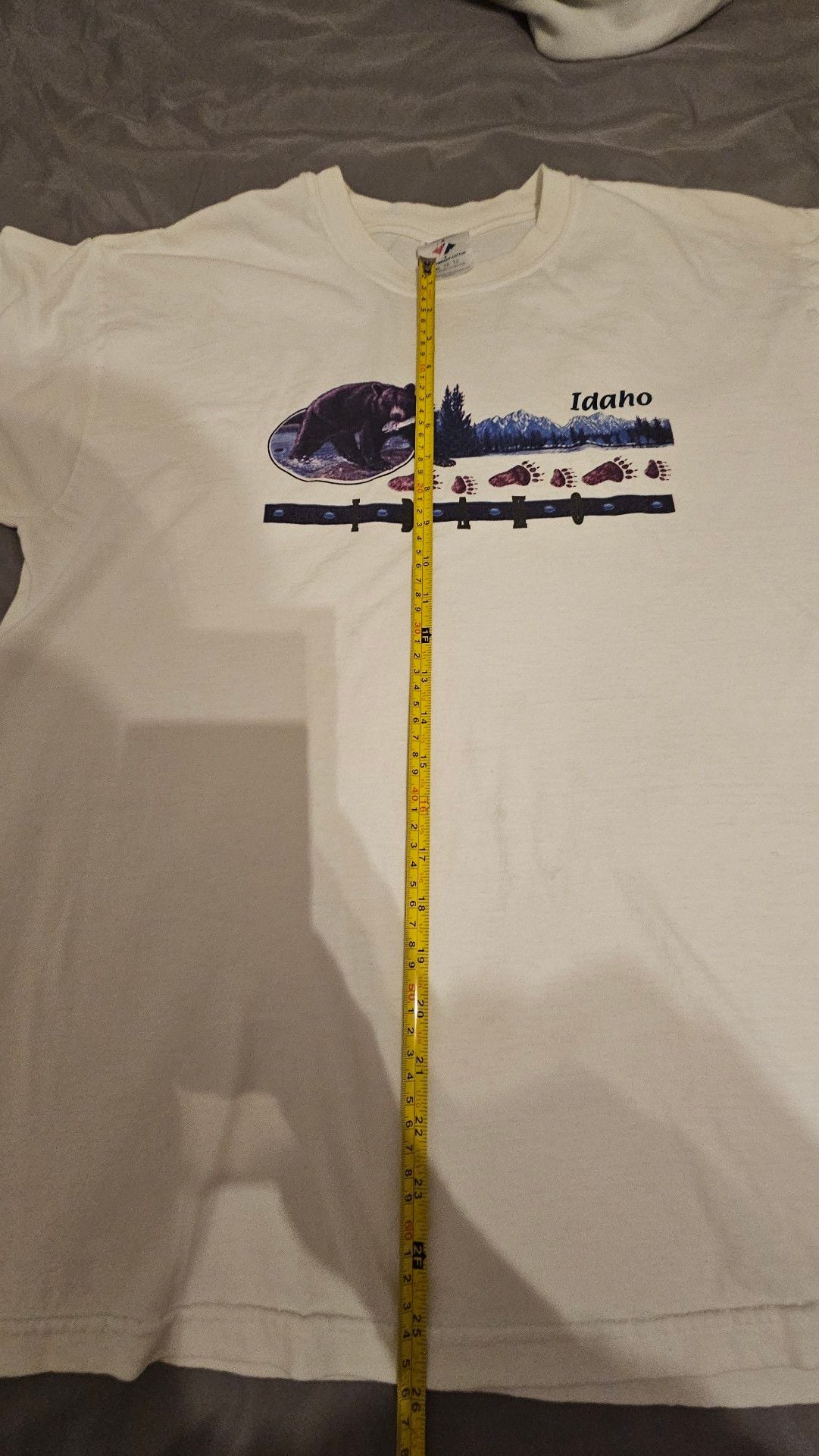 Vintage Jerzees Idaho Black Bear Wildlife Graphic T-Shirt XL Made in Mexico 6