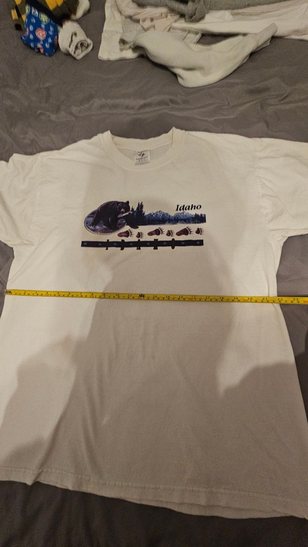 Vintage Jerzees Idaho Black Bear Wildlife Graphic T-Shirt XL Made in Mexico 7