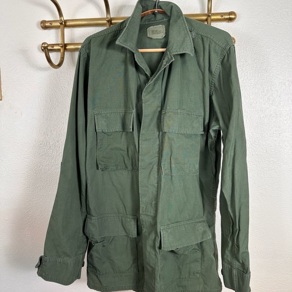 US Military Field Jacket Medium Long Olive Green BDU Army Coat