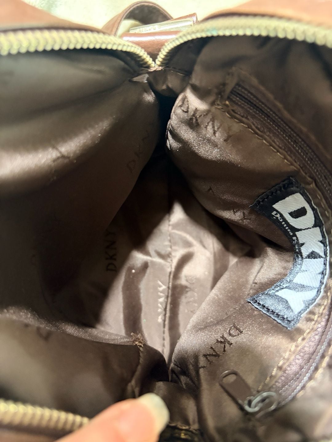 DKNY Brown Leather Crossbody Bag 7