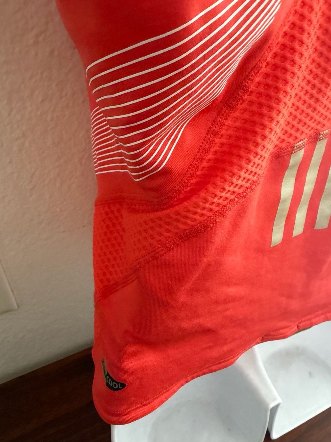 Adidas Climacool Tank Top Orange Athletic Racerback 7