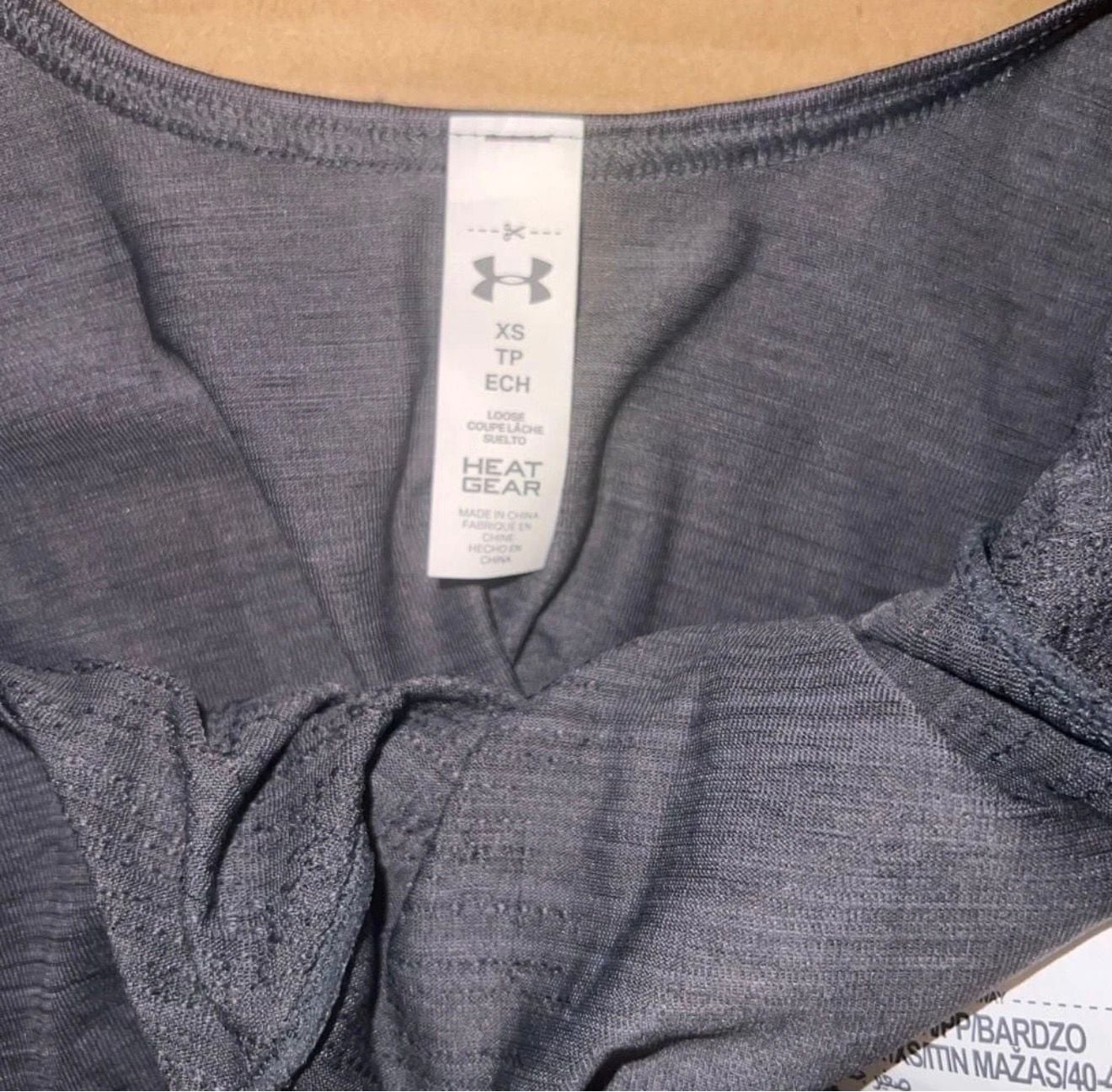 Under Armour Threadborne Seamless Long Sleeve Size XS Grey Open Back Top 5