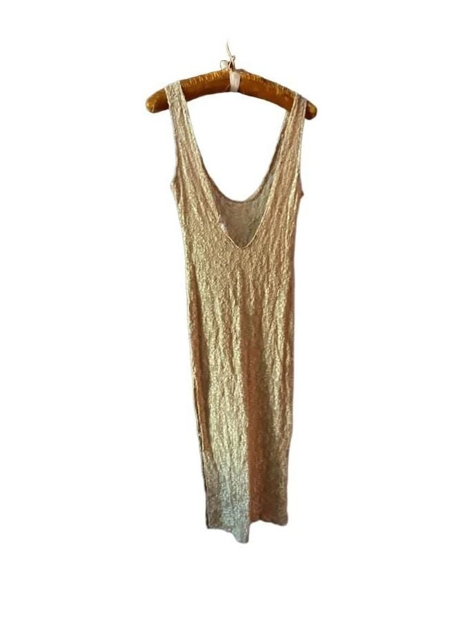 RARE VICTORIA SECRETS 70's SEXY LACE MAXI DRESS GORGEOUS BRIDE WEDDING M 4