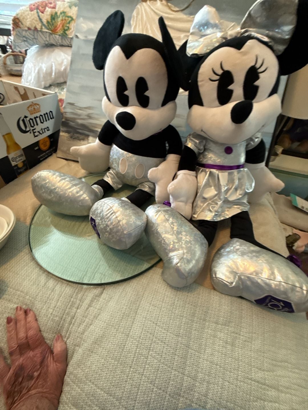 Disney Mickey and Minnie Mouse Plush 100 Years of Wonder Set 7