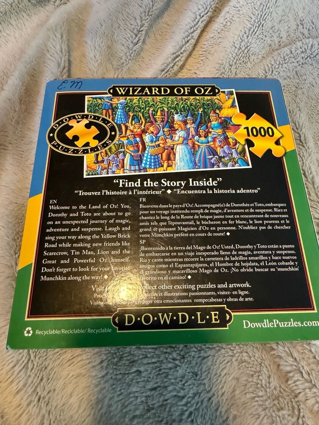 Dowdle Wizard of Oz Jigsaw Puzzle 1000 Pieces 2