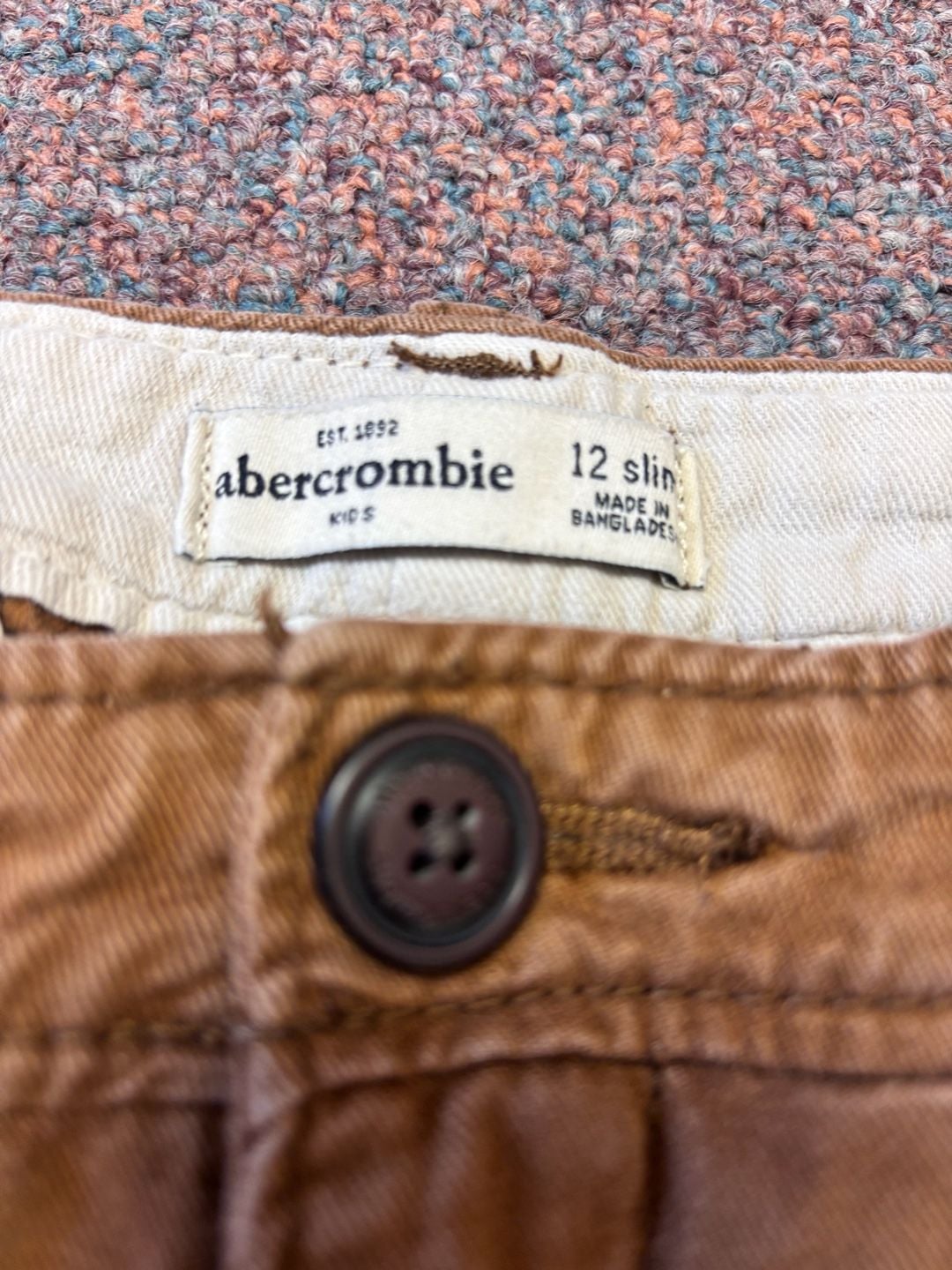 Abercrombie Kids Chino Pants Size 12 Slim Tan 4