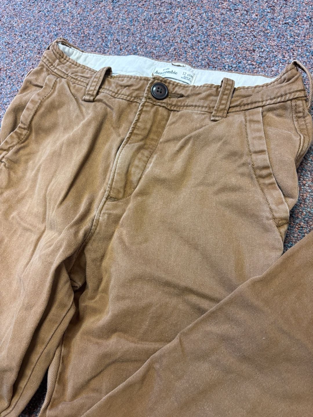 Abercrombie Kids Chino Pants Size 12 Slim Tan 5