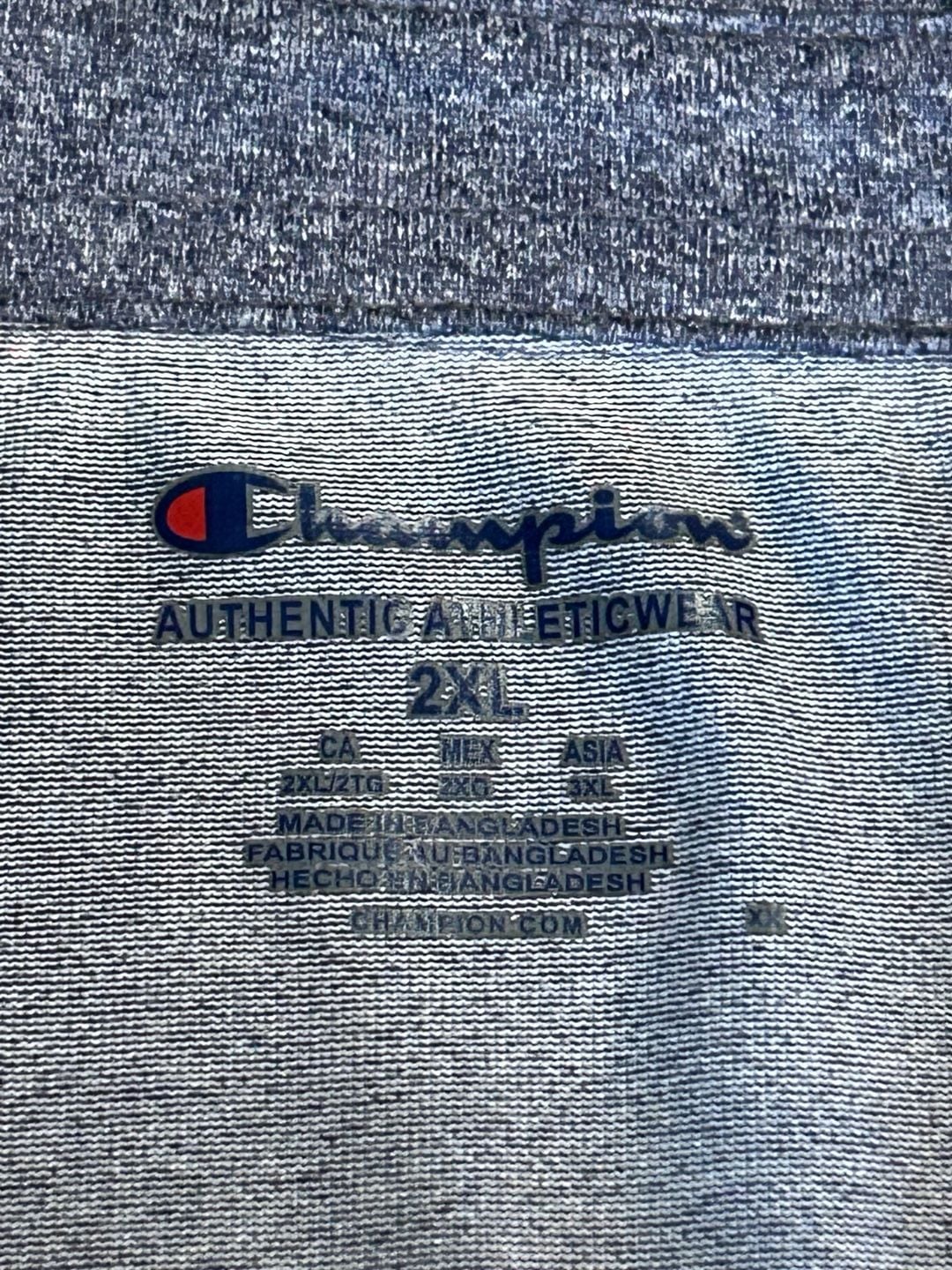 Champion Ole Miss Polo Shirt Size 2XL Gray Striped Golf 4