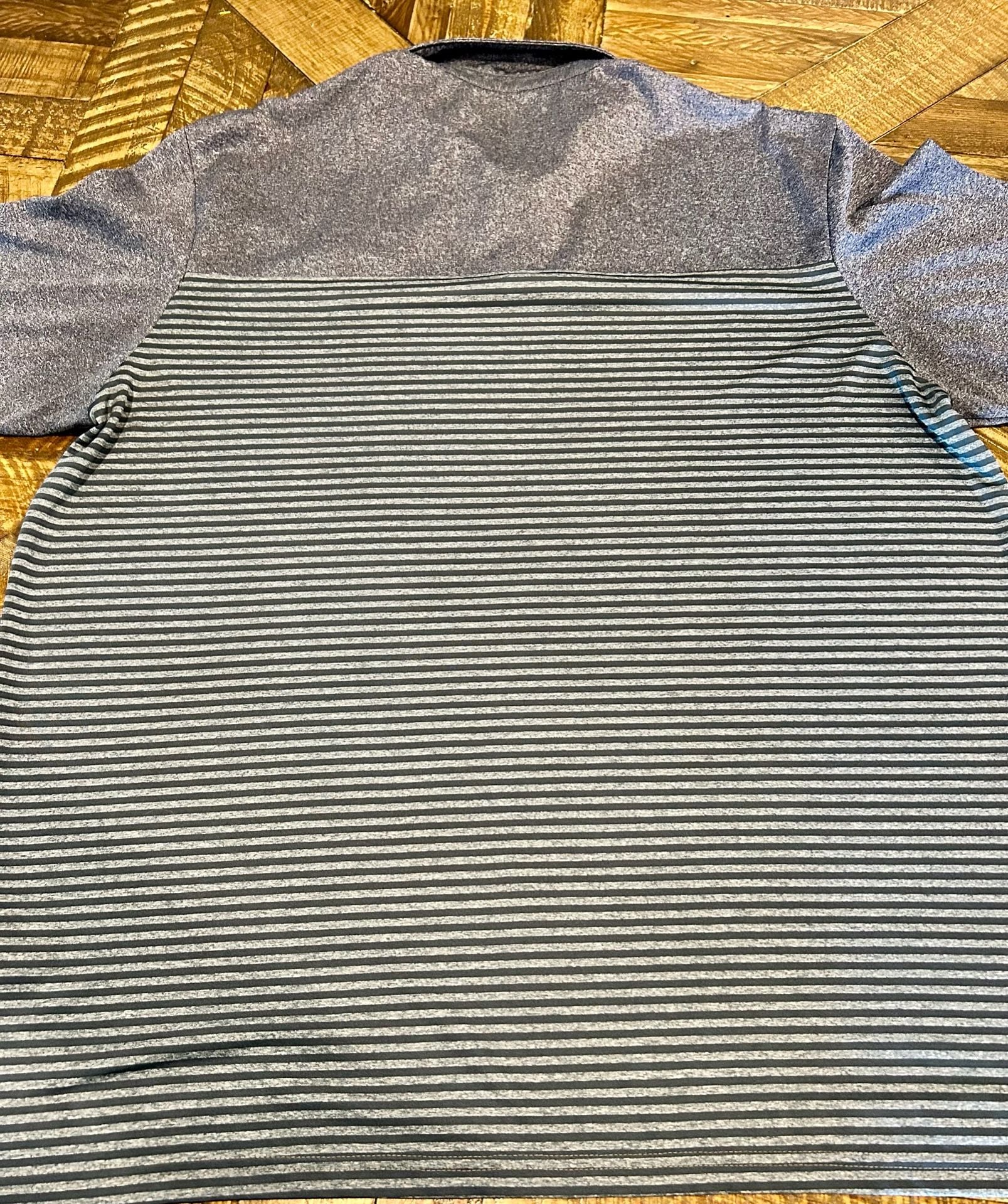 Champion Ole Miss Polo Shirt Size 2XL Gray Striped Golf 6