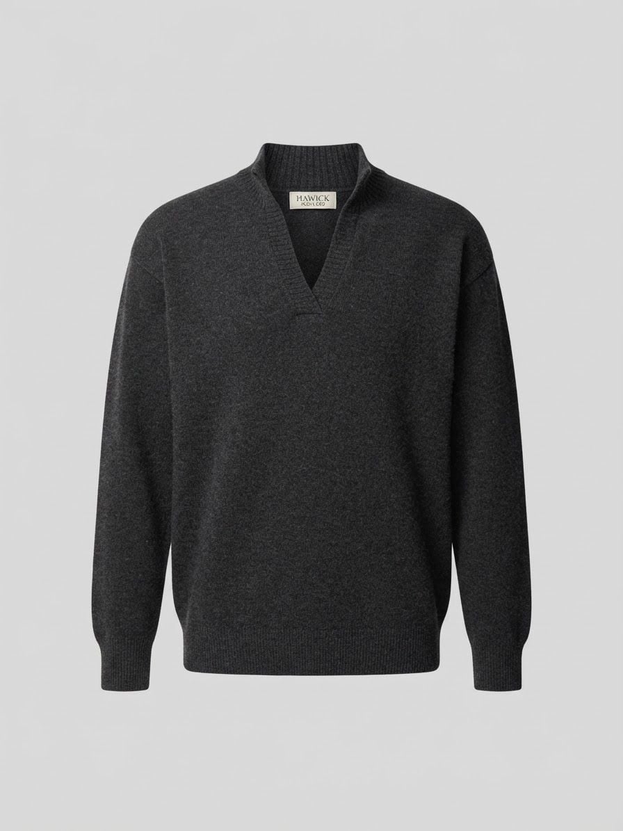 Mens Mango Shop Knitted wool blend polo sweater Medium 2