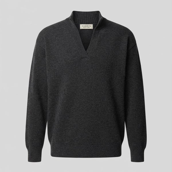 Mens Mango Shop Knitted wool blend polo sweater Medium