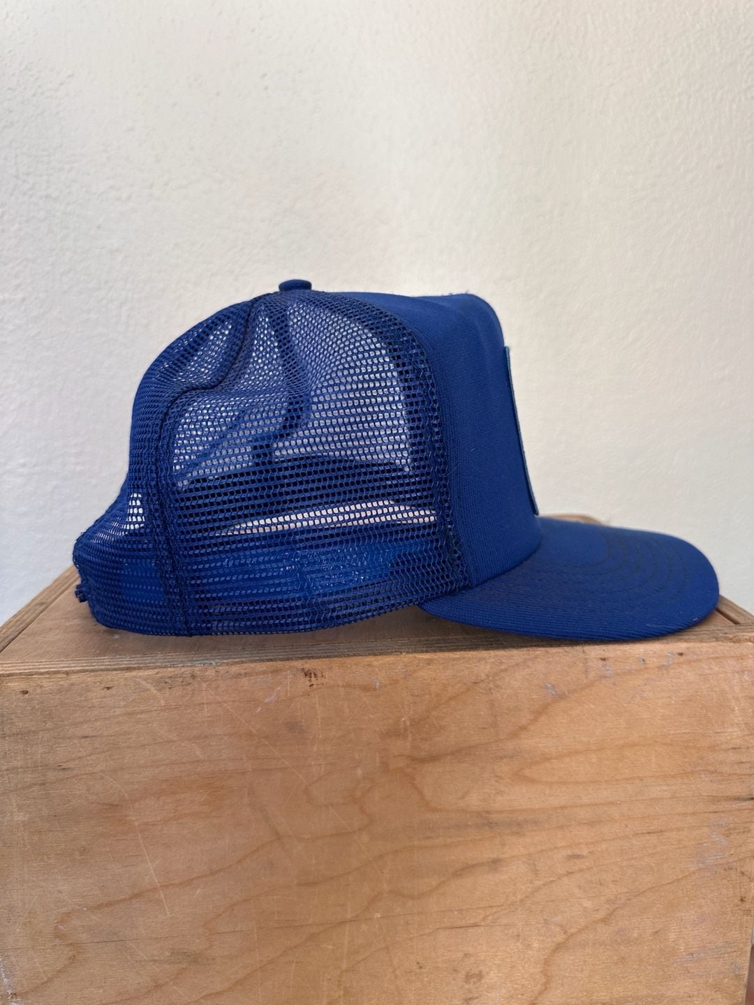 Vintage Lone Star Gas Trucker Hat Blue Snapback Mesh Patch 3