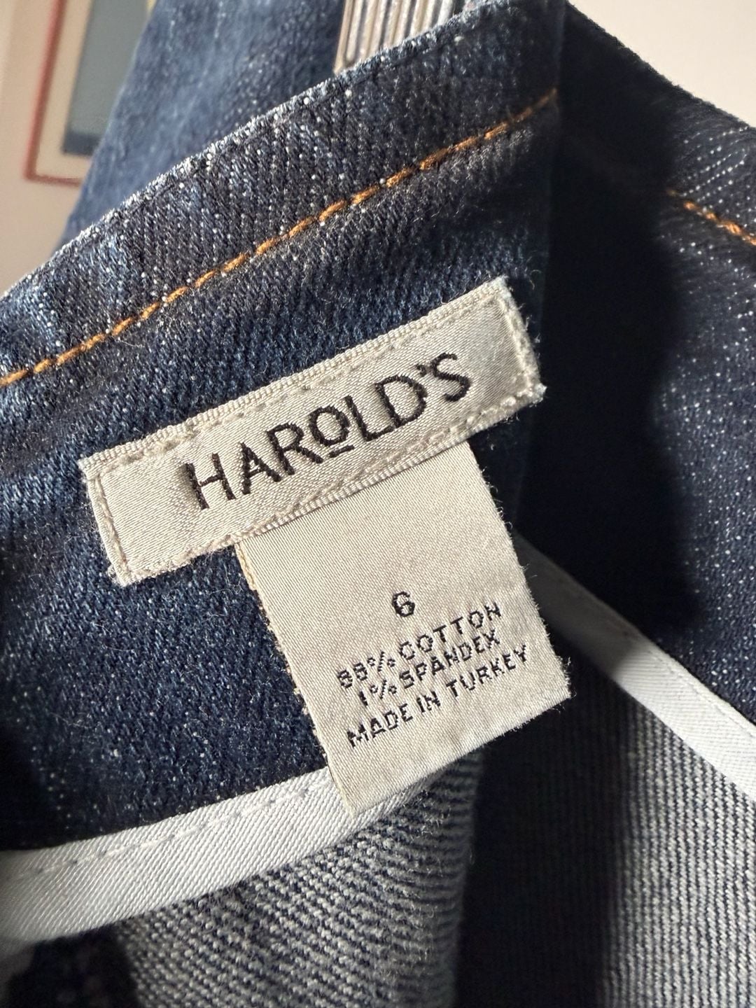 Harold's Denim Skirt Size 6 Blue Maxi Fishtail Mermaid Seamed 7